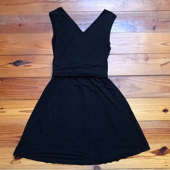 Lilla P Black V-Neck Viscose Dress, EUC, S - Picture 8 of 10
